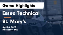 Essex Technical  vs St. Mary's  Game Highlights - April 8, 2023