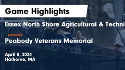 Essex North Shore Agricultural & Technical School vs Peabody Veterans Memorial  Game Highlights - April 8, 2024