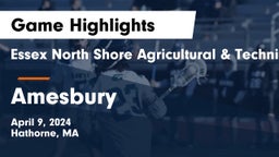Essex North Shore Agricultural & Technical School vs Amesbury  Game Highlights - April 9, 2024