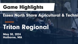 Essex North Shore Agricultural & Technical School vs Triton Regional  Game Highlights - May 30, 2024