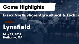 Essex North Shore Agricultural & Technical School vs Lynnfield  Game Highlights - May 22, 2024