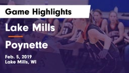 Lake Mills  vs Poynette  Game Highlights - Feb. 5, 2019