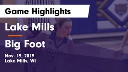 Lake Mills  vs Big Foot  Game Highlights - Nov. 19, 2019
