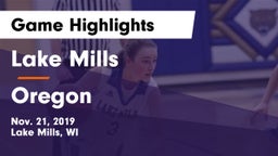 Lake Mills  vs Oregon  Game Highlights - Nov. 21, 2019