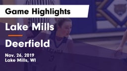 Lake Mills  vs Deerfield  Game Highlights - Nov. 26, 2019
