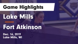 Lake Mills  vs Fort Atkinson  Game Highlights - Dec. 16, 2019