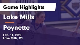 Lake Mills  vs Poynette  Game Highlights - Feb. 14, 2020