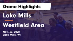 Lake Mills  vs Westfield Area  Game Highlights - Nov. 30, 2020