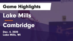 Lake Mills  vs Cambridge  Game Highlights - Dec. 4, 2020
