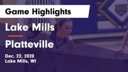 Lake Mills  vs Platteville  Game Highlights - Dec. 22, 2020