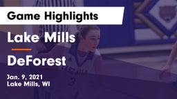 Lake Mills  vs DeForest  Game Highlights - Jan. 9, 2021
