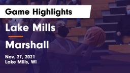Lake Mills  vs Marshall  Game Highlights - Nov. 27, 2021