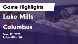 Lake Mills  vs Columbus  Game Highlights - Jan. 19, 2023