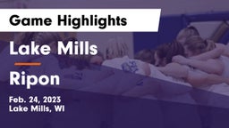 Lake Mills  vs Ripon  Game Highlights - Feb. 24, 2023