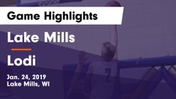 Lake Mills  vs Lodi  Game Highlights - Jan. 24, 2019
