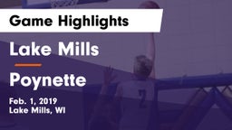 Lake Mills  vs Poynette  Game Highlights - Feb. 1, 2019
