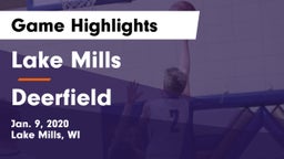 Lake Mills  vs Deerfield Game Highlights - Jan. 9, 2020