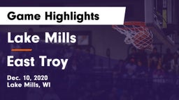 Lake Mills  vs East Troy  Game Highlights - Dec. 10, 2020