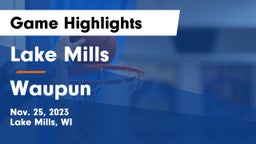 Lake Mills  vs Waupun  Game Highlights - Nov. 25, 2023