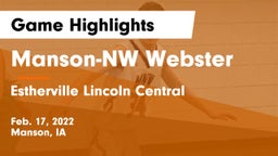 Manson-NW Webster  vs Estherville Lincoln Central  Game Highlights - Feb. 17, 2022