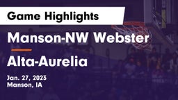 Manson-NW Webster  vs Alta-Aurelia  Game Highlights - Jan. 27, 2023