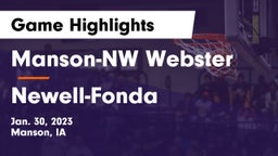 Manson-NW Webster  vs Newell-Fonda  Game Highlights - Jan. 30, 2023