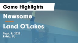 Newsome  vs Land O'Lakes Game Highlights - Sept. 8, 2023