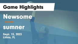 Newsome  vs sumner Game Highlights - Sept. 13, 2023