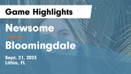 Newsome  vs Bloomingdale  Game Highlights - Sept. 21, 2023