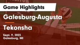 Galesburg-Augusta  vs Tekonsha Game Highlights - Sept. 9, 2023