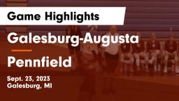 Galesburg-Augusta  vs Pennfield  Game Highlights - Sept. 23, 2023
