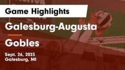 Galesburg-Augusta  vs Gobles  Game Highlights - Sept. 26, 2023