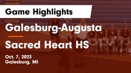 Galesburg-Augusta  vs Sacred Heart HS Game Highlights - Oct. 7, 2023
