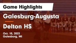 Galesburg-Augusta  vs Delton HS Game Highlights - Oct. 10, 2023