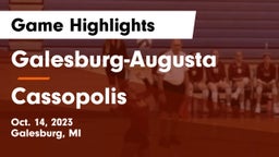 Galesburg-Augusta  vs Cassopolis Game Highlights - Oct. 14, 2023