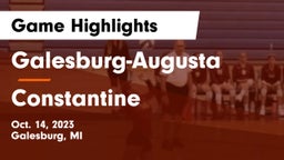 Galesburg-Augusta  vs Constantine  Game Highlights - Oct. 14, 2023