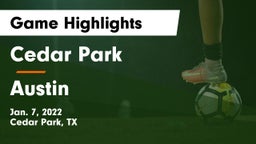 Cedar Park  vs Austin  Game Highlights - Jan. 7, 2022