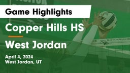 Copper Hills HS vs West Jordan  Game Highlights - April 4, 2024
