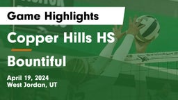Copper Hills HS vs Bountiful  Game Highlights - April 19, 2024