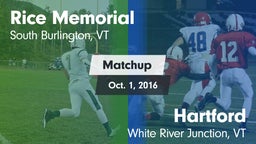 Matchup: Rice Memorial High vs. Hartford  2016