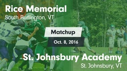 Matchup: Rice Memorial High vs. St. Johnsbury Academy  2016