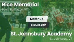 Matchup: Rice Memorial High vs. St. Johnsbury Academy  2017