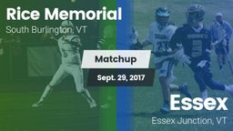 Matchup: Rice Memorial High vs. Essex  2017