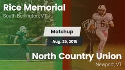 Matchup: Rice Memorial High vs. North Country Union  2018