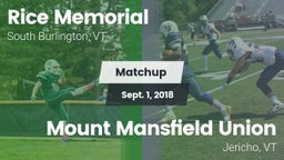 Matchup: Rice Memorial High vs. Mount Mansfield Union  2018
