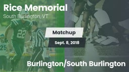 Matchup: Rice Memorial High vs. Burlington/South Burlington 2018