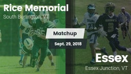 Matchup: Rice Memorial High vs. Essex  2018
