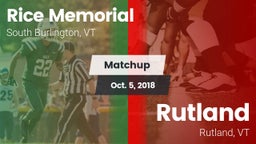 Matchup: Rice Memorial High vs. Rutland  2018