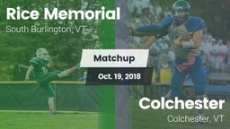 Matchup: Rice Memorial High vs. Colchester  2018