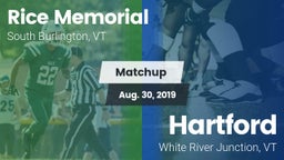 Matchup: Rice Memorial High vs. Hartford  2019
